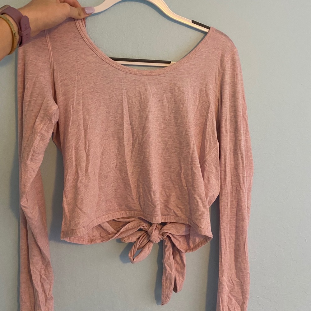 Lululemon Tie-Back Long sleeve